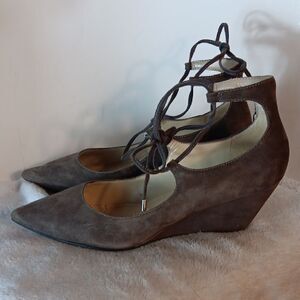 Marc Fisher Lace-Up Wedge Shoes